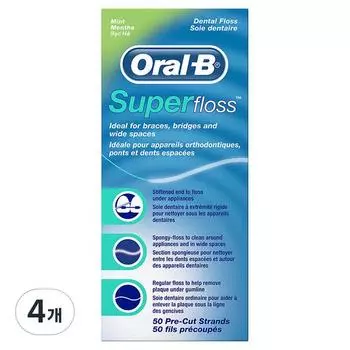 Зубная нить Oral-B Superfloss, 50 уп., 4 шт.