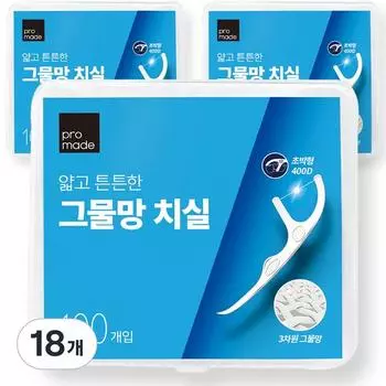 Зубная нить Promade тонкая и прочная сетка, 100 шт., 18 шт.