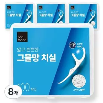 Зубная нить Promade тонкая и прочная сетка, 100 шт., 8 шт.