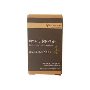 Зубная нить Soothing Place Alternative, сменный блок 30 м, черный, 1 шт., 2 шт.