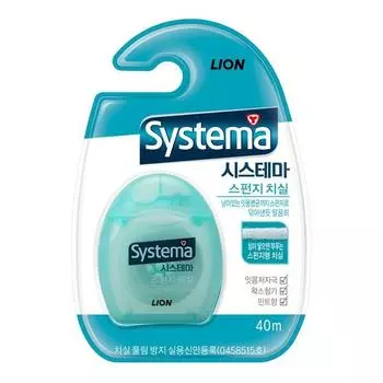 Зубная нить Systema Sponge, цветная, отправляется случайным образом, 1 шт., 1 шт.