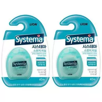 Зубная нить Systema Sponge, цветная, отправляется случайным образом, 1 шт., 2 шт.