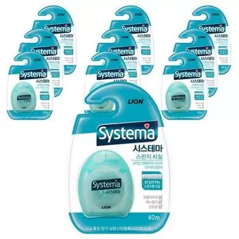 Зубная нить Systema Sponge, цветная, отправляется случайным образом, 1 шт., 10 шт.
