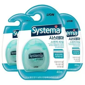 Зубная нить Systema Sponge, цветная, отправляется случайным образом, 1 шт., 3 шт.