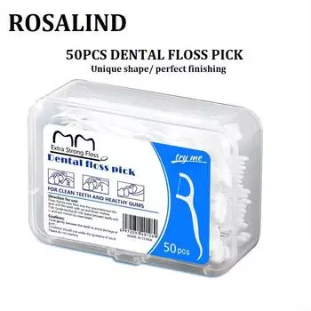 Зубная нить Зубочистки Зубная палочка Чистка зубов Межзубные щетки Зубная нить Зубочистка Гигиена полости рта 1 Box
