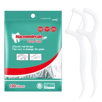 Зубная нить Зубочистки Зубочистки Зубная палочка Межзубная щетка Чистка зубов Зубная нить Выбор Уход за полостью рта 100 Pcs