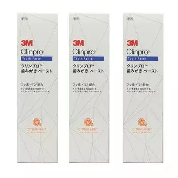 Зубная паста 3M Clean Pro с концентрацией фторида 950 ppm 90 г x 3 (Цитрусовые Мята)