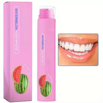 Зубная паста «Арбузное свежее дыхание», 60 г — глубокая чистка и отбеливание, без фтора, без спирта, бережно относится к деснам 1pcs