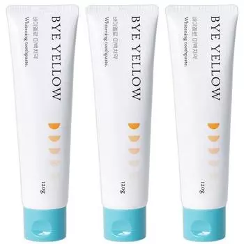 Зубная паста By Yellow Whitening, отбеливание зубов, рекомендуемое удаление неприятного запаха изо рта, 120 г, 3 шт.