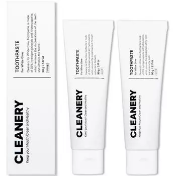 Зубная паста Cleanery for White Glow Teeth Whitening, 2 упаковки, 90г