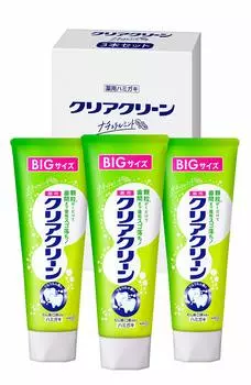 Зубная паста Clear Clean Natural Mint, большая емкость 170 г x 3 набора [оптовая закупка] [квази-лекарство]