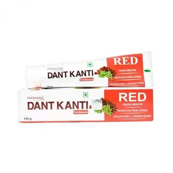 Зубная паста Дант Канти Ред (100 г), Dant Kanti Red Toothpaste, Patanjali 6.4