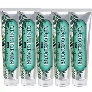 Зубная паста Dentibon Giorno со вкусом мяты 170г, 5 шт. Корейская зубная паста