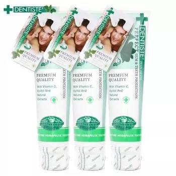 Зубная паста Dentiste Original в тюбике 160 г, 3 шт. - Тайский 160 ml x 3 pcs белый