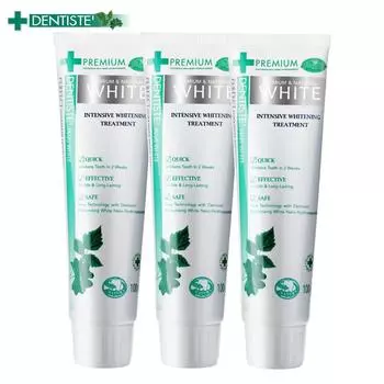 Зубная паста Dentiste Premium & Natural White 100 г. х 3 шт. 100 g x 3 pcs белый