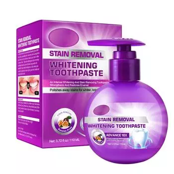 Зубная паста для отбеливания зубов от зубного камня и желтых зубов Fresh Fruity 110 мл One Size