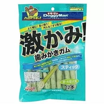 Зубная паста Doggyman Super Gum Sticks для средних и больших зубов, 12 шт. (Оптовая закупка) Жевать! Собаки, [x6]