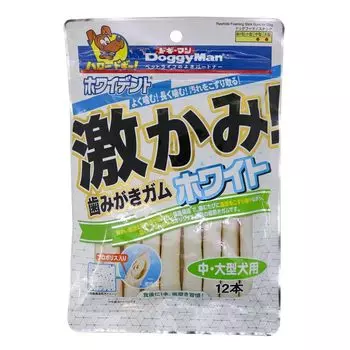 Зубная паста Doggyman Whitedent Gum White для средних и крупных собак 12 шт. Лакомства для собак (Оптовая закупка) Гекиками! [x8]