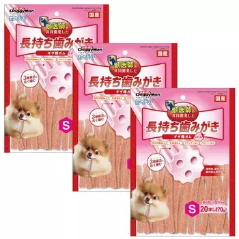 Зубная паста Doggyman Whitedent Jagged Stick Gum со вкусом клубники S 20 штук x 3 пакета набор лакомств для длительного использования (стоматологические собаки)