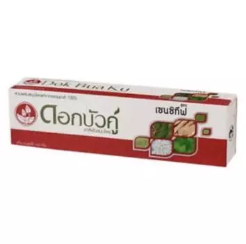 Оригинальная травяная зубная паста Dokbuaku (Двойной Лотос) 30g 1 pc