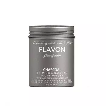 Зубная паста Flavone порошок с углем, 50г, 1 шт.
