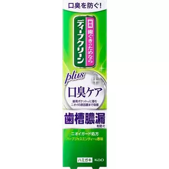 Зубная паста KAO Deep Clean Medicated от галитоза 100 г (Квази-лекарство) Заболевания пародонта Нанесите необходимое количество на зубную щетку и очистите тройник.