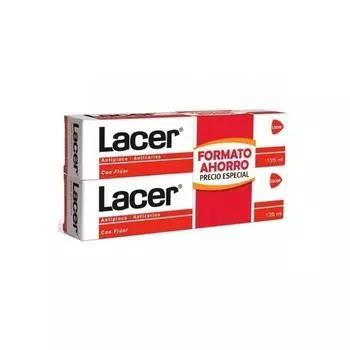 Зубная паста Lacer Antiplaque Anticaries 2x125мл