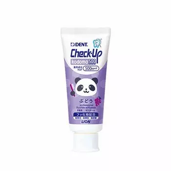 Зубная паста Lion Dental Materials Dent Check Up для детей 500 60 г Белый виноград 1 шт Детская (Стоматологический/квази-лекарственный) #Виноград