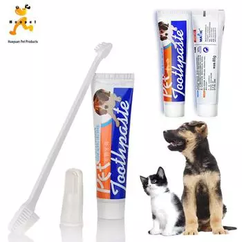 Зубная паста Magic Gold Dog: Очиститель зубного камня и освежитель дыхания Pet toothpaste