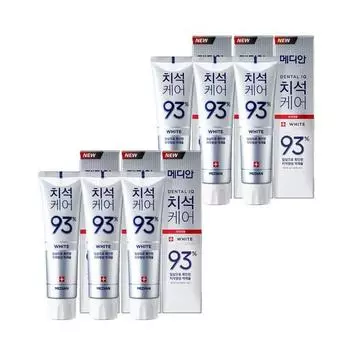 Зубная паста Median Tartar Care белая 120г, 6 шт. корейская зубная паста