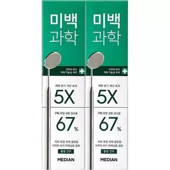Зубная паста Median Whitening Science со вкусом сливы и мяты, 100 г, 2 шт.