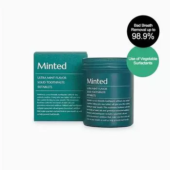 Зубная паста Minted Ultra Mint Flavor твердая 90 таблеток (1~4п) 1p