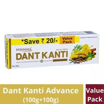 Зубная паста Patanjali Dant Kanti Advance Value Pack Healthy Teeth - 200 г(100Gx2)