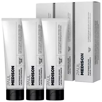 Зубная паста Paul Madison Whitening Silver Racha 150г, корейская зубная паста 3 шт.
