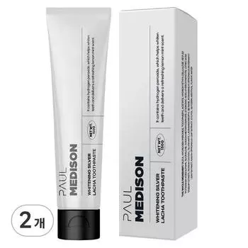 Зубная паста Paul Madison Whitening Silver Racha Alpha, 150 г, 2 шт.