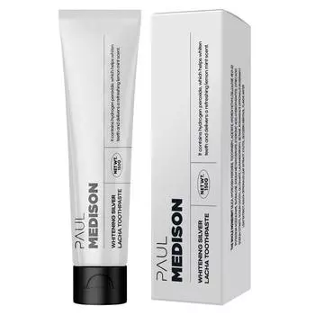 Зубная паста Paul Madison Whitening Whitening Silver Racha Alpha, 150 г, 1 шт.