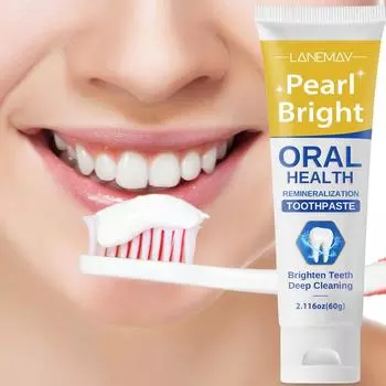 Зубная паста Pearl Bright с алоэ вера и мятой — глубокая очистка зубов и придание им блеска, 60 г