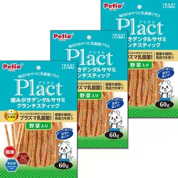 Зубная паста Petio Practo Dental Fillet Crunch Stick с овощами 60 г x 3 шт. набор