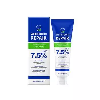 Зубная паста с гидроксиапатитом, отбеливающая зубная паста, свежесть дыхания, удаление пятен, комплексный уход за зубами 120 г One Size