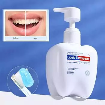 Зубная паста с пробиотиком, отбеливающая, со вкусом мяты, освежающая дыхание, гигиена полости рта, с пробиотиками для ухода за деснами, для покрытия желтых зубов 1pc