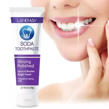 Зубная паста Soda — борется с неприятным запахом изо рта, чистит зубы, удаляет поверхностные пятна, защищает здоровье зубов и десен