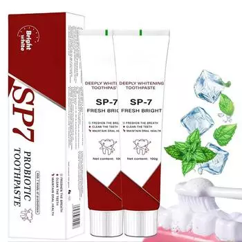 Зубная паста Sp7 Probiotic Toothpaste Whitening, зубная паста Sp-7 Ultra Whitening, зубная паста Sp 7, зубная паста для удаления пятен и отбеливания, глубокая очистка 1 pc
