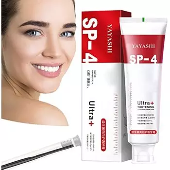 Зубная паста SP-4 с пробиотиком 120 г, зубная паста SP-4, осветляющая зубная паста SP-4, зубная паста «Свежее дыхание», зубная паста Sp4 отбеливающая 1pcs красный