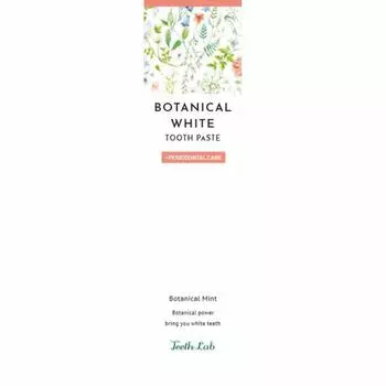 Зубная паста Teeth Lab Botanical White Gum Care Premium 90 г. Отбеливание зубов. Натуральные ингредиенты. Без добавок. Премиальная формула. Растительная здоровая.
