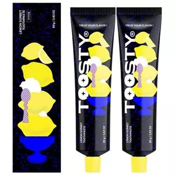 Зубная паста Toothy Lemon Sorbet, 80г, 2 шт.