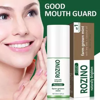 Зубная паста удаляет пятна и освежает дыхание Двойная мята очищает зубы Оральная зубная паста 30ml