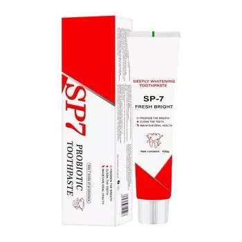 Зубная паста White Teeth Probiotic Whitening Toothpaste Зубная паста отбеливающая зубная паста без фторида Зубная паста против зубного камня One Size