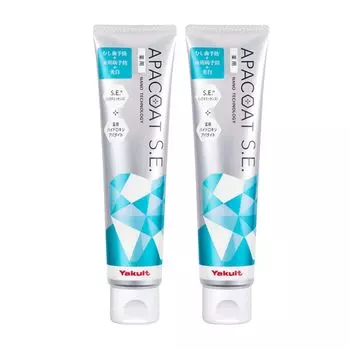 Зубная паста Yakult APACOAT SE 120 г, набор из 2 шт. Лечебная зубная паста для лечения заболеваний пародонта, отбеливания, кариеса, профилактики неприятного запаха изо рта APACOAT