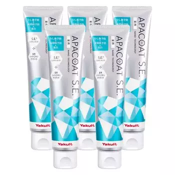 Зубная паста Yakult APACOAT SE 120 г, набор из 5 шт. Лечебная зубная паста для лечения заболеваний пародонта, отбеливания полостей и профилактики неприятного запаха изо рта APACOAT