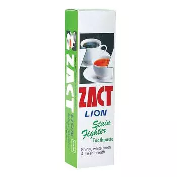 Зубная паста Zact Lion Stain Fighter, блестящие, белые зубы и свежее дыхание, 160 г - Тайский 160 g